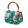 Gucci Medium Calfskin Blooms Bamboo Top Handle Bag Secondhand