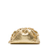 Bottega Veneta Metallic Crinkled Lambskin The Mini Pouch Crossbody Secondhand