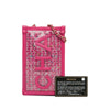 Chanel Tweed and PVC Phone Clutch with Chain Secondhand