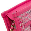 Chanel Tweed and PVC Phone Clutch with Chain Secondhand