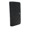 Chanel CC Quilted Caviar Yen Bifold Long Wallet Secondhand