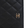 Chanel CC Quilted Caviar Yen Bifold Long Wallet Secondhand