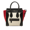 Celine Micro Tricolor Canvas and Leather Luggage Tote Secondhand