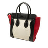 Celine Micro Tricolor Canvas and Leather Luggage Tote Secondhand