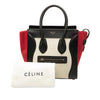 Celine Micro Tricolor Canvas and Leather Luggage Tote Secondhand