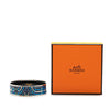 Hermès Wide Geometric Enamel Bangle 65 Secondhand