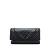 Chanel CC Quilted Lambskin and Grosgrain So Black Flap Secondhand