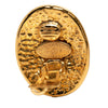 Chanel CC Gold Plated Oval Clip on Earrings Secondhand