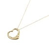 Tiffany 18K Yellow Gold Small Elsa Peretti Open Heart Pendant Necklace Secondhand