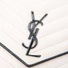 Saint Laurent Bicolor Grain De Poudre Chevron Classic Cassandre Chain Wallet Secondhand
