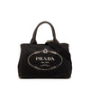 Prada Small Canvas Canapa Logo Satchel Secondhand