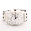 Franck Muller Casablanca 8880C 1212 SS QZ Watch with White Dial Secondhand