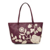 Fendi Small Zucca Floral Embroidered Spalmati Roll Tote Secondhand