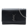 Saint Laurent Medium Grain De Poudre Leather Monogram Kate Crossbody Secondhand