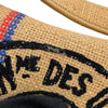 Dior Jute Union Embroidered Saddle Bag Secondhand