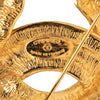 Secondhand Chanel CC Gold Plated Quilted Brooch