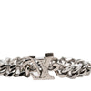 Louis Vuitton Stainless Steel Enamel LV Chain Bracelet M Secondhand