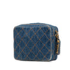 Secondhand Chanel CC Quilted Denim Turnlock Camera Bag