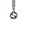 Secondhand Gucci Sterling Silver Interlocking G Pendant Necklace
