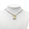 Louis Vuitton Brass Enamel Resin LV Colors Pendant Necklace Secondhand