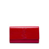 Saint Laurent Large Textured Patent Monogram Belle De Jour Clutch Secondhand