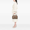 Burberry Haymarket Check Canvas and Leather Handbag Secondhand