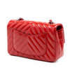 Chanel Mini Rectangular Classic Chevron Patent Single Flap Secondhand