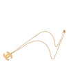 Chanel CC Gold Plated Pendant Necklace Secondhand