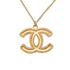 Chanel CC Gold Plated Pendant Necklace Secondhand