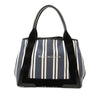 Balenciaga Canvas Striped Navy Cabas S Secondhand
