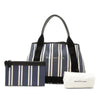 Balenciaga Canvas Striped Navy Cabas S Secondhand
