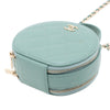 Chanel Quilted Caviar Handle With Care Round Vanity Case with Chain Secondhand