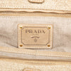 Secondhand Prada Raffia Crochet and Linen Fringe Shopping Tote