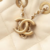 Chanel CC Quilted Lambskin Chain Around Drawstring Bucket Bag Secondhand