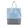 Celine Small Bicolor Grained Calfskin Vertical Cabas Tote Secondhand