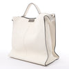 Fendi Peek-a-boo X-light Leather Handbag in White 7VA448 Secondhand