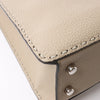 Fendi Peek-a-boo X-light ICU Co., Ltd. Leather Handbag in Beige 7VA528 Secondhand