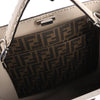 Fendi Peek-a-boo X-light ICU Co., Ltd. Leather Handbag in Beige 7VA528 Secondhand