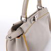 Fendi Peekaboo Regular Leather 2Way Handbag in Gray Secondhand