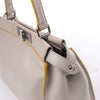 Fendi Peekaboo Regular Leather 2Way Handbag in Gray Secondhand