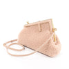 FENDI First Boa x Leather Crossbody bag in Pink 8BP129 Secondhand