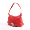 FENDI Mamma Baguette Leather Shoulder bag in Red 26325 Secondhand
