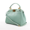 Fendi Peekaboo Mini Leather 2Way Handbag in Green 8BN244 Secondhand