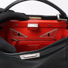 Secondhand Fendi Peekaboo Mini Leather 2Way Handbag in Black 8BN244