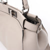 Fendi Peekaboo Regular Leather 2Way Handbag in Light Greige 8BN290 Secondhand