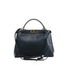 Fendi Peekaboo Regular Leather 2Way Handbag in Navy Blue 8BN226 Secondhand