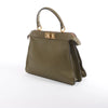 Fendi Peek-a-boo ICU Co., Ltd. Medium Leather Handbag in Green 8BN321 Secondhand