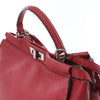 Fendi Peekaboo Large Selleria Leather 2Way Handbag in Red 8BN210 Secondhand