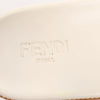 Fendi Rubber Slide Sandals in Ecru, Size 46 EU Secondhand