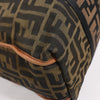 FENDI Zucca Canvas x Leather 2Way Handbag in Brown 7VA158 Secondhand